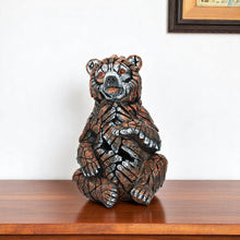 Load image into Gallery viewer, Bear Tabletop Sculpture - Brown / White / Black