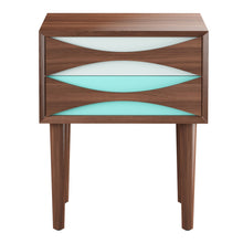Load image into Gallery viewer, 20" Two Drawer Nightstand - Wood Brown
