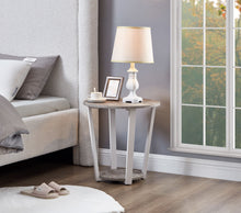 Load image into Gallery viewer, Elysian - Contemporary Round End Table With Shelf - Gray