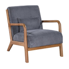 Load image into Gallery viewer, Upholstered Armchair With Back Support Pillow