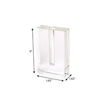 Load image into Gallery viewer, Square Table Vase (386772) - Clear