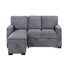 Load image into Gallery viewer, Territory - Pull Out Sofa Bed With Design - Dark Gray