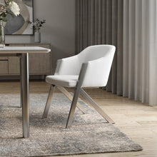 Load image into Gallery viewer, Faux Leather Modern Dining Chairs (Set of 2) - White
