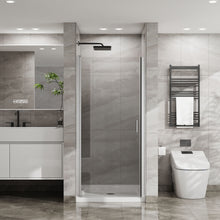 Load image into Gallery viewer, Pivot Shower Door, Tempered Glass, Semi Frameless