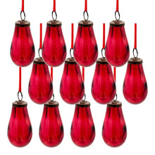 Load image into Gallery viewer, Luster Tear Drop Ornament, Glass Decorative Hanging Christmas Tree Ornaments For Holiday Party Decorations (Set of 12)