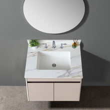 Load image into Gallery viewer, Vanity Top With Undermount Sink And Backsplash, Sintered Stone