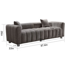 Load image into Gallery viewer, Modern 3 Seater Sofa With 2 Pillows