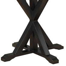 Load image into Gallery viewer, 48" Wood Pedestal Base Round Top Dining Table - Black