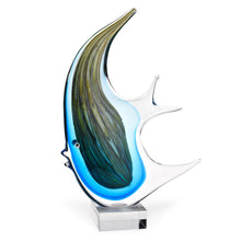 Load image into Gallery viewer, Murano Fish Figurine Tabletop Sculpture (376118) - Blue