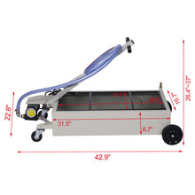 Load image into Gallery viewer, High Impact Polypropylene 20 Gallon Low Profile Oil Drain With Pump Steel - Gray