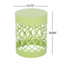 Load image into Gallery viewer, Outdoor Metal Large End Table, Modern Design