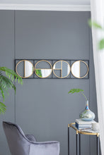 Load image into Gallery viewer, Eclectic Styling Metal Beaded Wall Mirror With Contemporary Design For Bedroom, Liveroom & Entryway