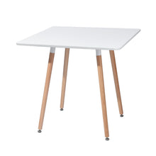 Load image into Gallery viewer, 32" Wood And Solid Wood Square Dining Table - Alder White