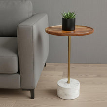 Load image into Gallery viewer, Iron Round End Table - Natural