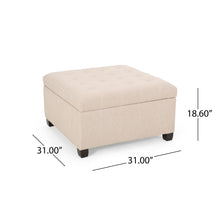 Load image into Gallery viewer, Isabella - Contemporary Ottoman With Storage