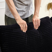 Load image into Gallery viewer, Convertible Sectional Sofa Bed Set With Armrest Storage, Cup Holder, USB - Black