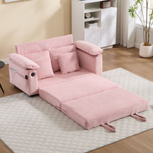 Load image into Gallery viewer, Upholstered Futon Convertible Floor Sofa Bed