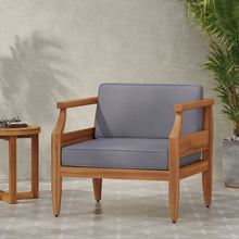Load image into Gallery viewer, Outdoor Club Chair With Recessed Arms And Cushions