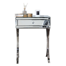 Load image into Gallery viewer, Mirrored Nightstand Drawer - Silver
