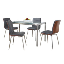 Load image into Gallery viewer, Fuji Mason - Swivel Contemporary Dining Set Dining Set, Glass, 5 Piece