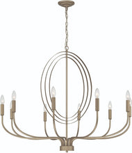Load image into Gallery viewer, Candle Style Ten-Light Metal Dimmable Chandelier - Brass