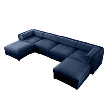 Load image into Gallery viewer, Contemporary Elegant Sofa With Storage And Ottoman