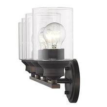 Load image into Gallery viewer, Four Light Wall Light With Clear Glass Shade - Bronze