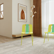 Load image into Gallery viewer, Modern Striped Blocking Single Chairs, Waterproof And Fade Resistant (Set of 4)