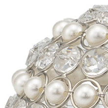 Load image into Gallery viewer, Decorative Orb Sculptures (Set of 2) - Silver / Clear