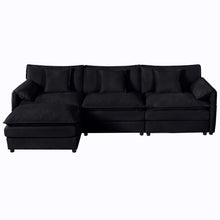 Load image into Gallery viewer, Modern Comfy Deep Seat Modular Sectional Sofa Cloud Couch With Ottoman
