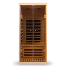 Load image into Gallery viewer, Low EMF, Wide Space Hemlock Double Doors Great Glass Luxury Indoor Far Infrared Sauna Room