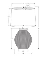 Load image into Gallery viewer, Lighting, Table Lamp, Concrete, Contemporary - Black / Cream