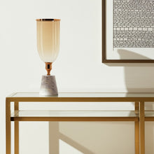 Load image into Gallery viewer, Marble Table Vase (565437) - Gold / White