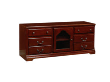 Load image into Gallery viewer, Wood Glass TV Stand - Cherry