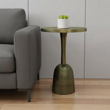 Load image into Gallery viewer, 24" Aluminum Round End Table - Turquoise
