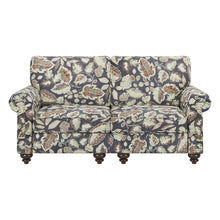 Load image into Gallery viewer, Floral Loveseat - Sage / Navy Blue