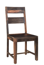 Load image into Gallery viewer, Solid Wood Ladder Back Dining Room Side Chairs (Set of 2) - Dark Brown