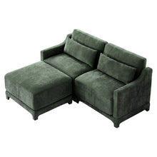 Load image into Gallery viewer, Stylish Sofa With Ottoman And Lumbar Pillows, Ergonomic Design