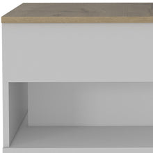 Load image into Gallery viewer, Manufactured Wood Rectangular Coffee Table With Drawer - White And Light Oak