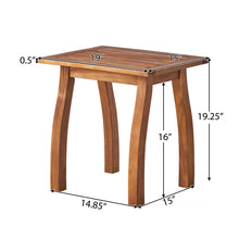 Load image into Gallery viewer, Kinesis - Outdoor Side Table With Slatted Top And Wood Frame