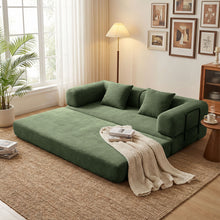 Load image into Gallery viewer, Convertible Sofa Bed With Removable Pillows