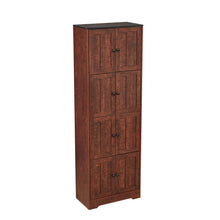 Load image into Gallery viewer, Tall Storage Cabinet With 8 Doors And 4 Shelves, Wall Storage Cabinet For Living Room, Kitchen, Office, Bedroom, Bathroom
