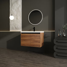 Load image into Gallery viewer, Bathroom Vanity Set With Resin Countertop Sink And 2 Doors, Engineered Wood