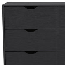 Load image into Gallery viewer, Four Drawer Dresser Wooden - Black