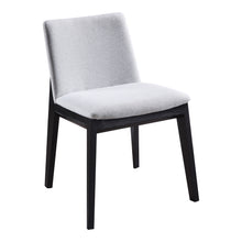 Load image into Gallery viewer, Upholstery Solid Wood Dining Room Side Chairs (Set of 2) - Light Gray / Black