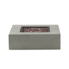 Load image into Gallery viewer, Modern 50,000 Btu Square Fire Table With Propane Tank