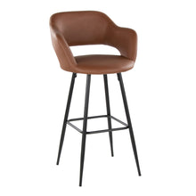 Load image into Gallery viewer, Margarite - Contemporary Fixed Height BarStool With Square Footrest (Set of 2)