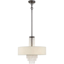 Load image into Gallery viewer, 23" Four Light Dimmable Chandelier With Shades - Bronze