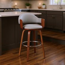 Load image into Gallery viewer, Swivel Low Back Counter Height Bar Chair - Gray