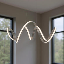 Load image into Gallery viewer, 14" Metal LED Dimmable Chandelier - Silver